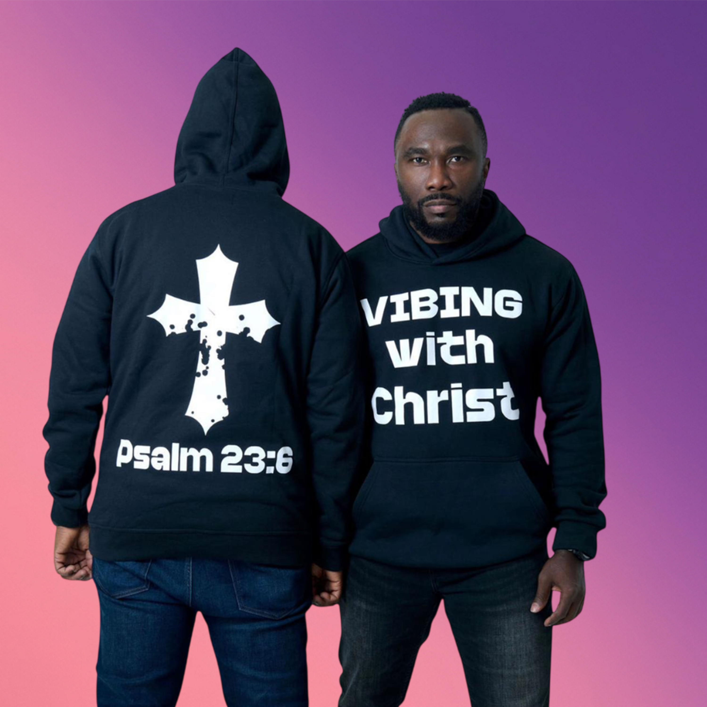 "Vibing with Christ" Adult Hoodie