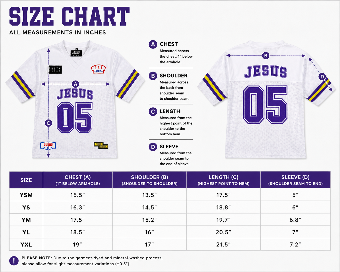 "JESUS" Youth Jersey