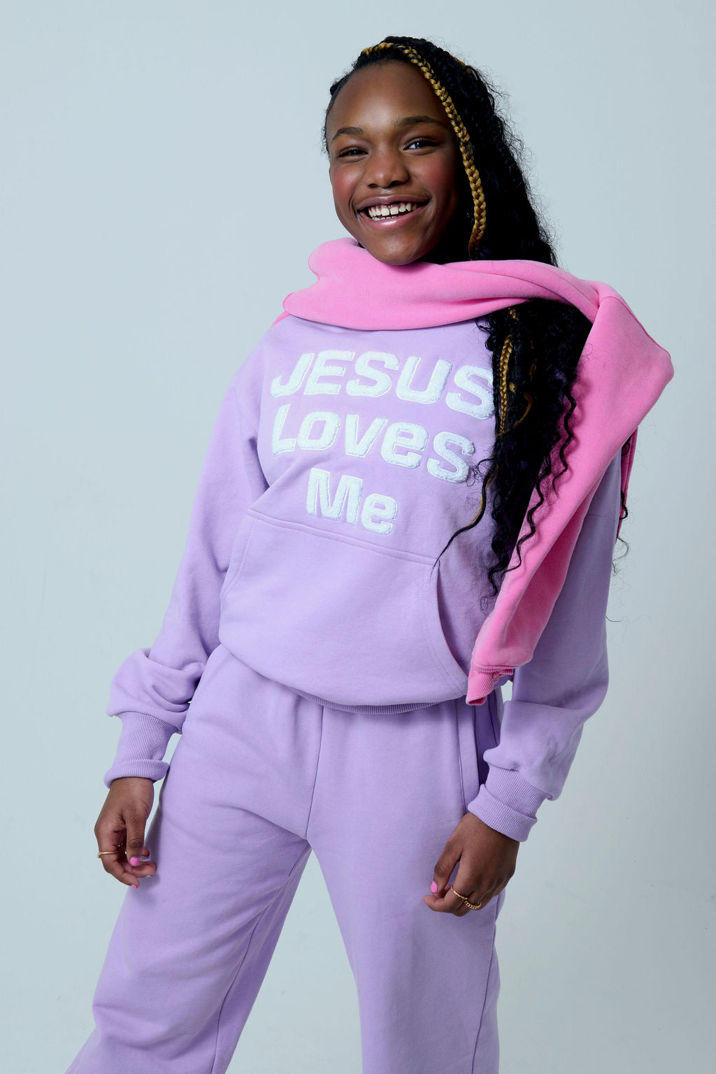“Jesus Loves Me” Youth Set (Hoodie and Sweatpants)
