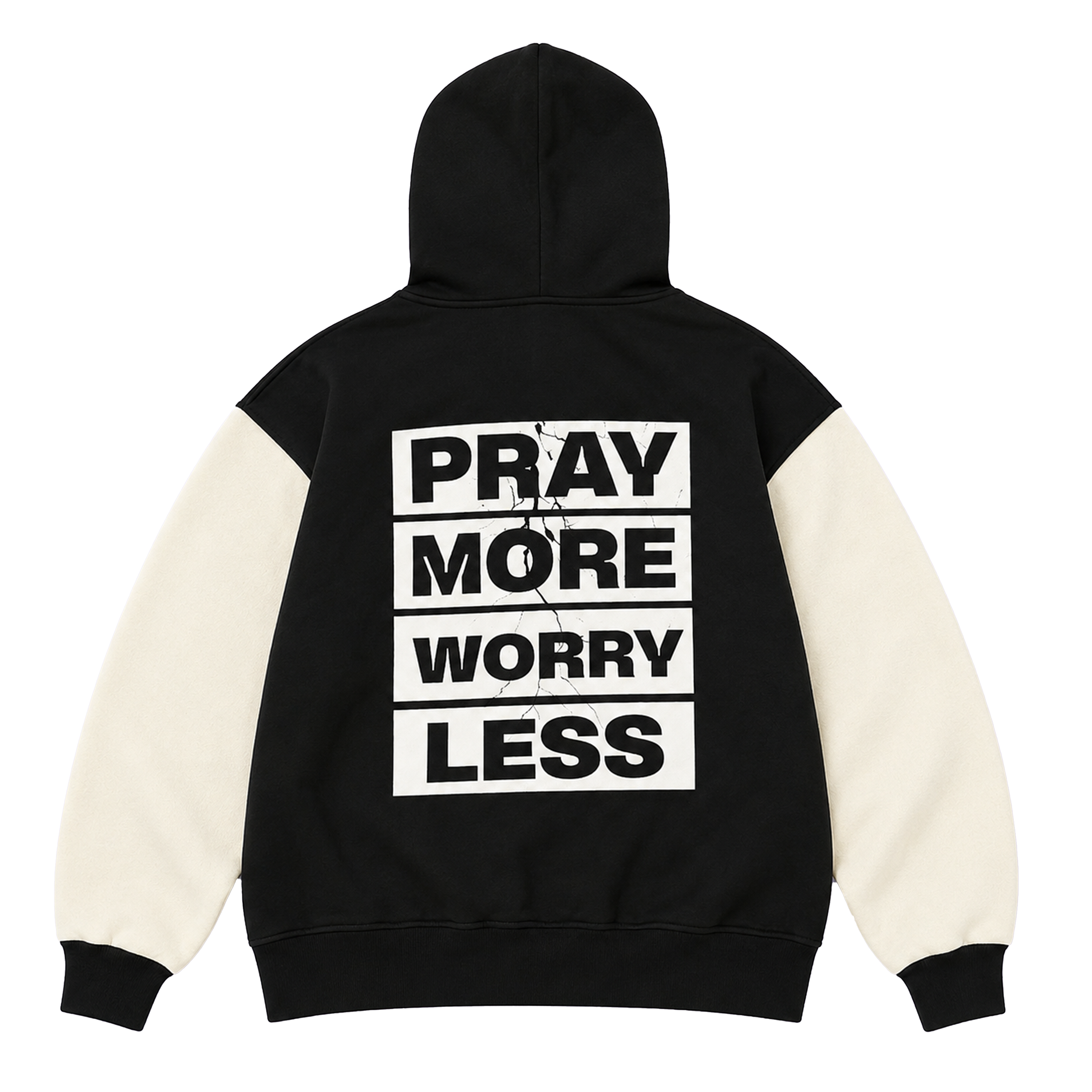 "Pray more worry less" Adult Hoodie